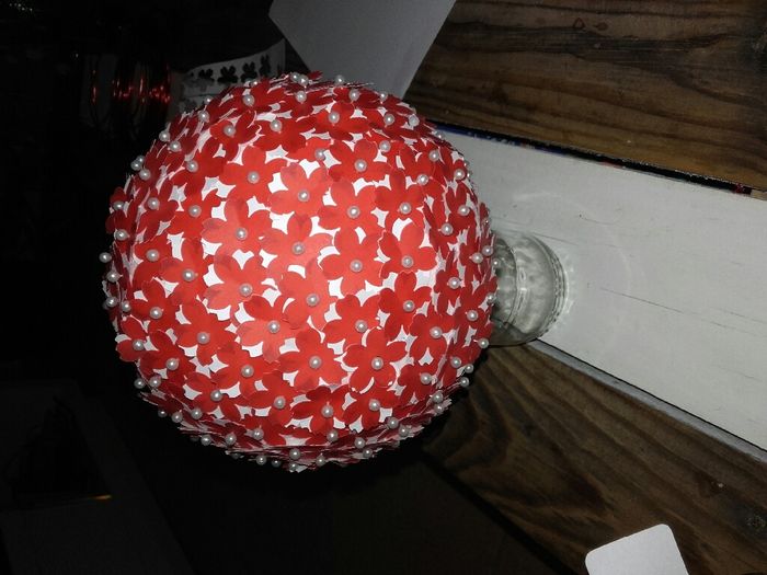 Boule de fleurs en papier - 1