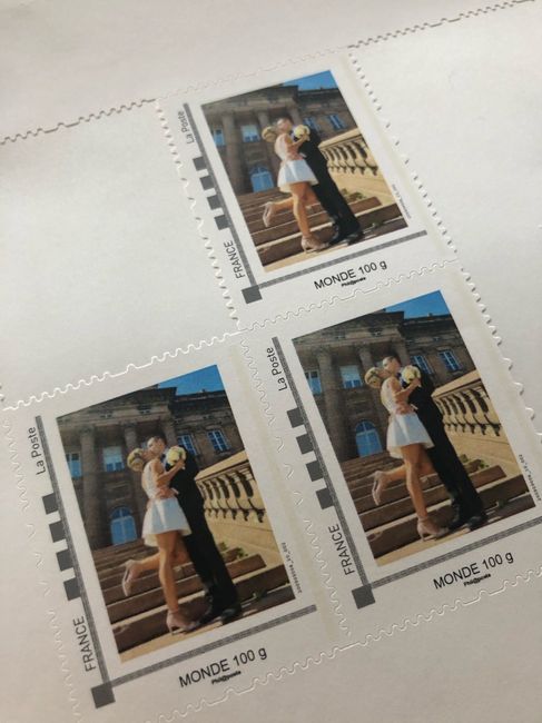 Timbres personnalisés reçus 1