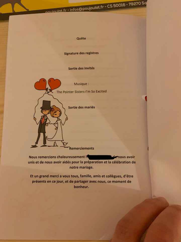 Livret de cérémonie - 6