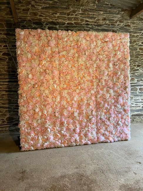 Mur de fleurs (artificielles) - 1