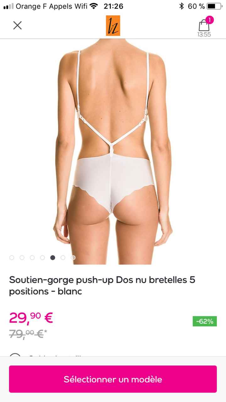 Soutien Gorges robe dos nu - 1