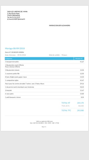  Besoin de comparaison - fleuriste - 1