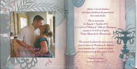 faire part le verso
