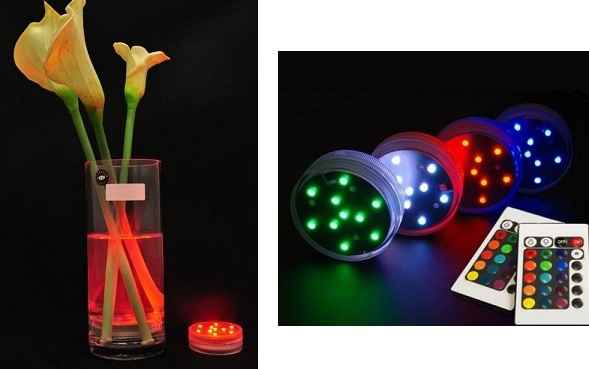 Grand LED submersibles (environ 7cm de diamètre)