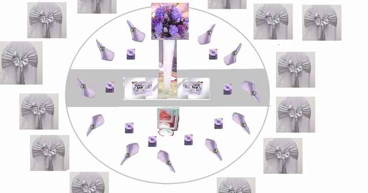 croquis deco de table