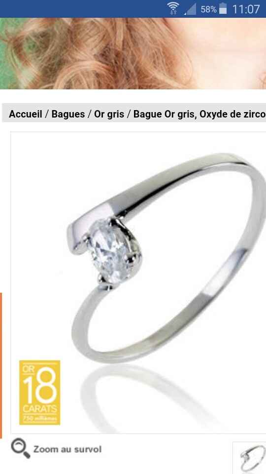 Bague de fiancaille originale - 1