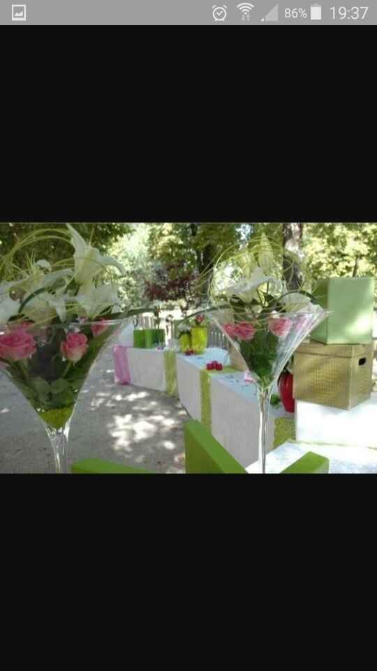 Inspiration.... centre de table, vase martini.. - 3