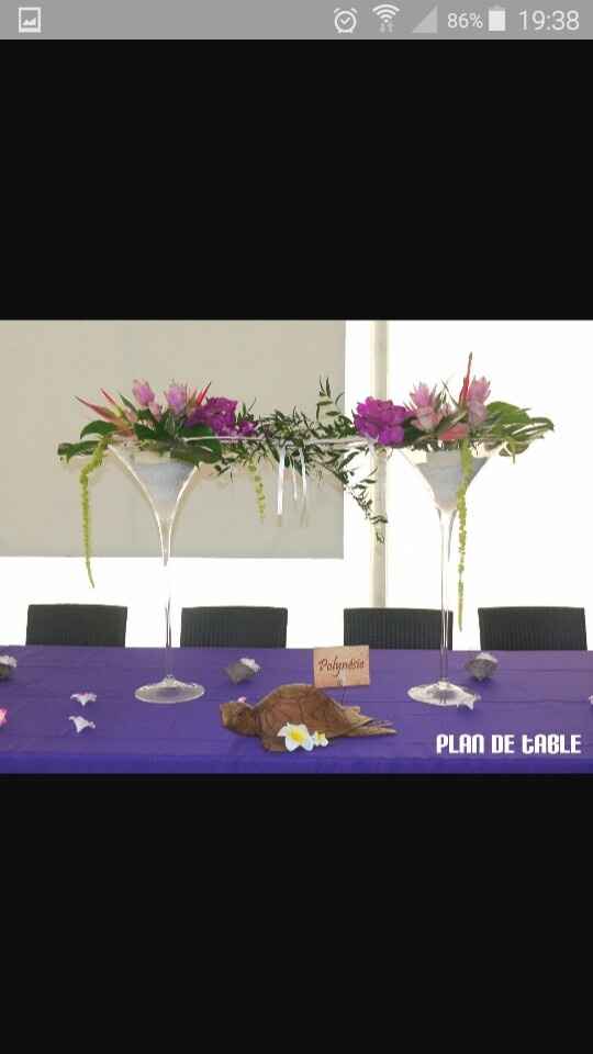 Inspiration.... centre de table, vase martini.. - 4