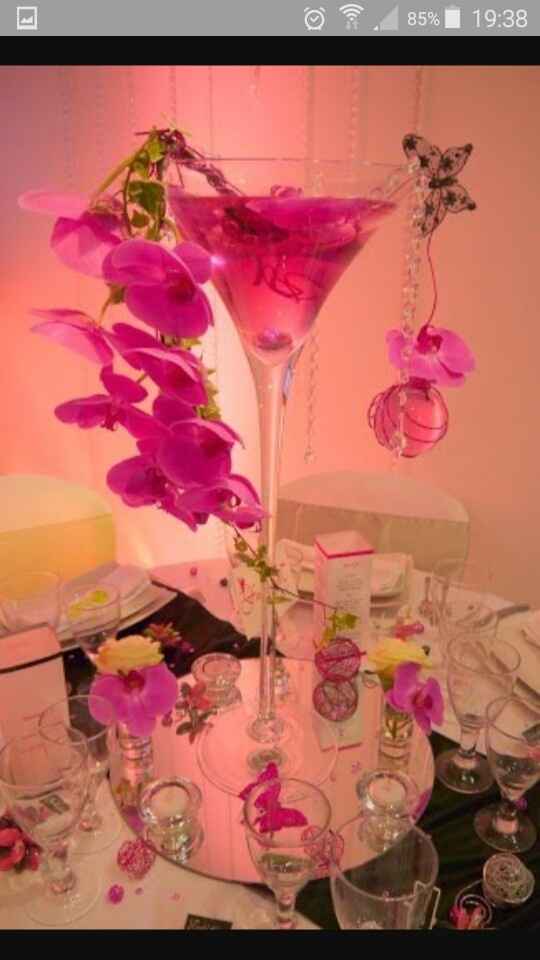 Inspiration.... centre de table, vase martini.. - 5