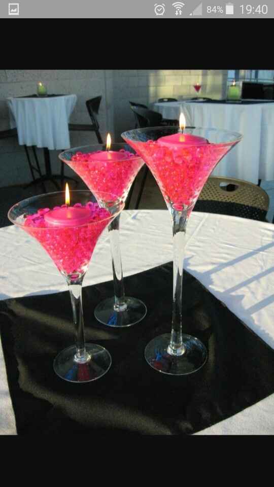 Inspiration.... centre de table, vase martini.. - 11