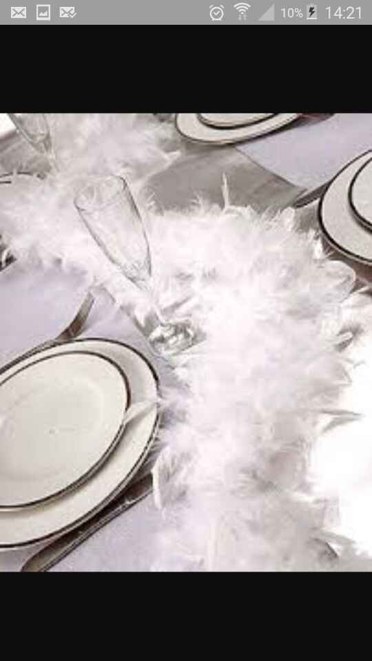 Inspiration... déco de table autour de la plume - 4