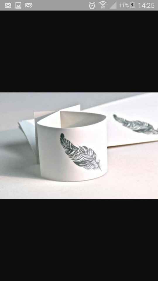 Inspiration... déco de table autour de la plume - 12