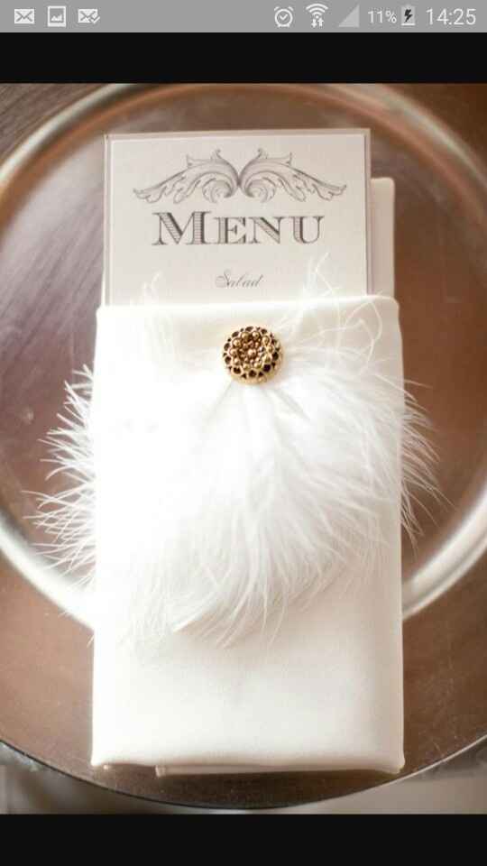 Inspiration... déco de table autour de la plume - 13