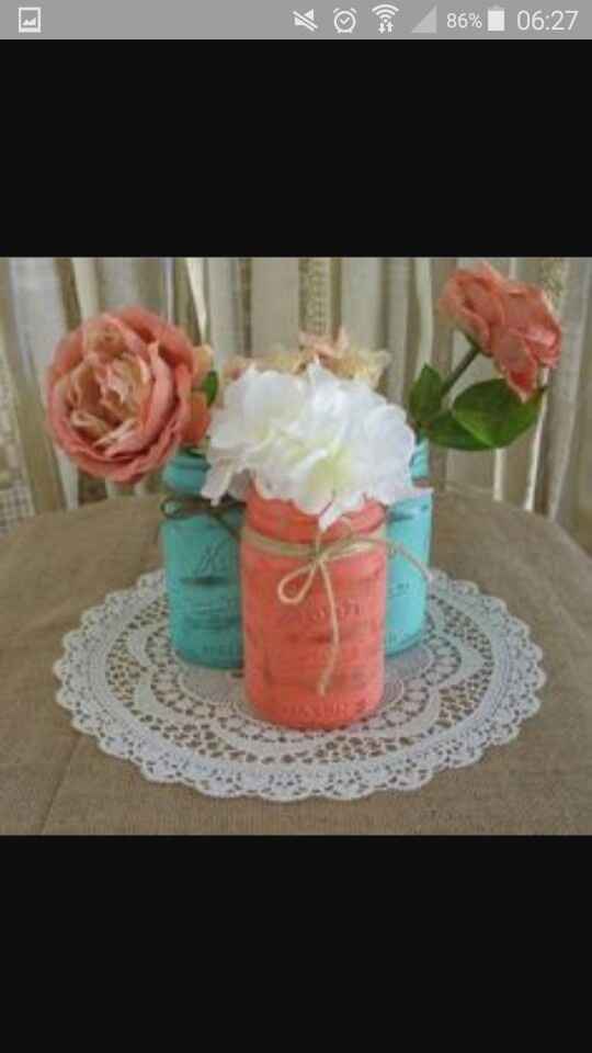 Idée déco bleu et pêche - 2