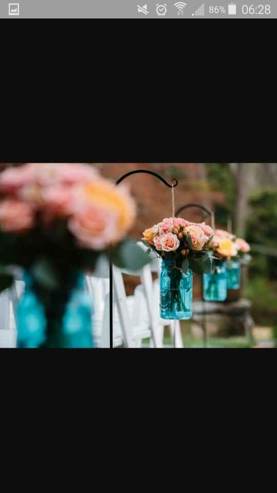 Idée déco bleu et pêche - 6