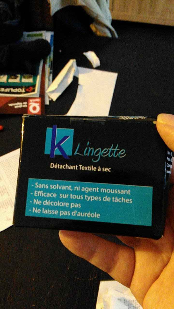 lingette anti taches