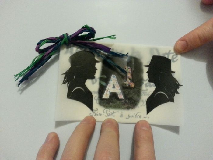 Diy save the date + initiales carton (mariage lesbiennes) - 4
