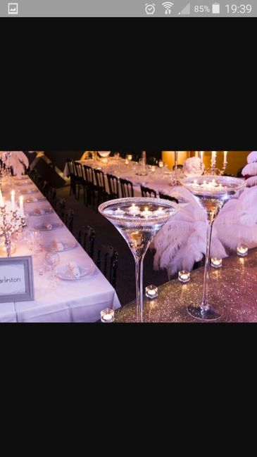 Inspiration.... centre de table, vase martini.. - 9