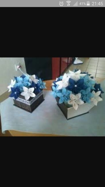 Inspiration... centre de table en origami ;-) - 1