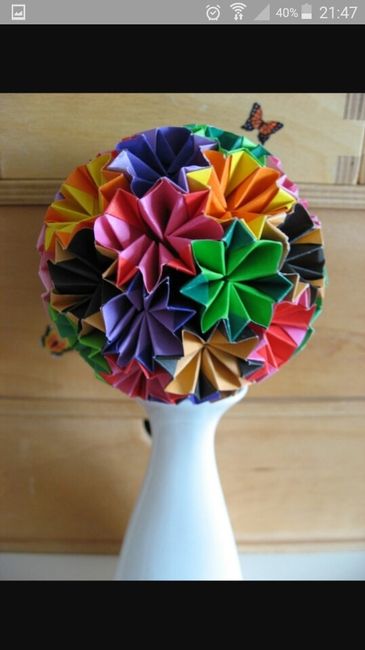 Inspiration... centre de table en origami ;-) - 9