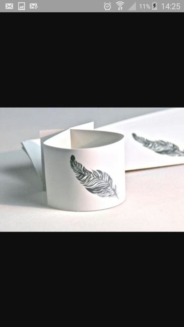 Inspiration... déco de table autour de la plume - 12