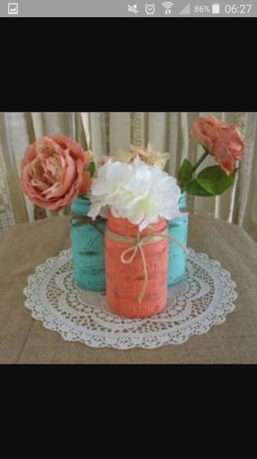 Idée déco bleu et pêche - 2