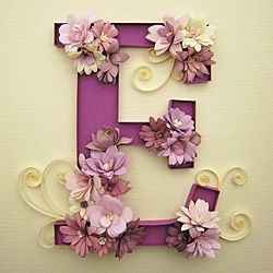 Lettre géante en fleur - 2