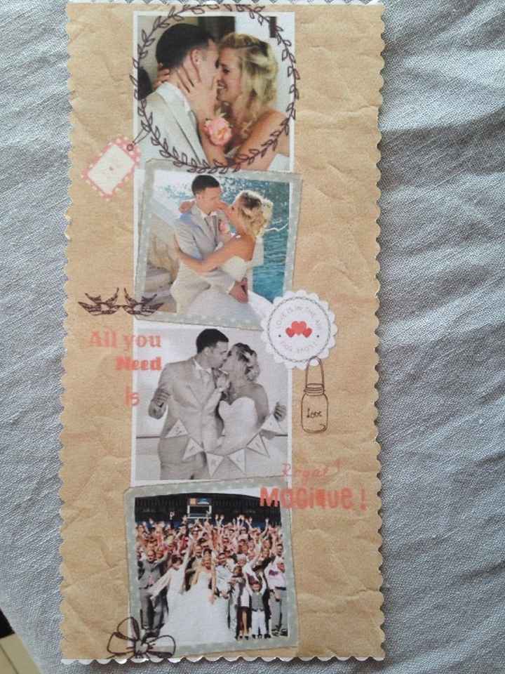 Carte remerciement en chantier .. photos - 1