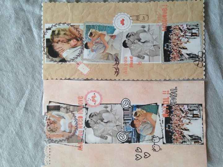 Carte remerciement en chantier .. photos - 2
