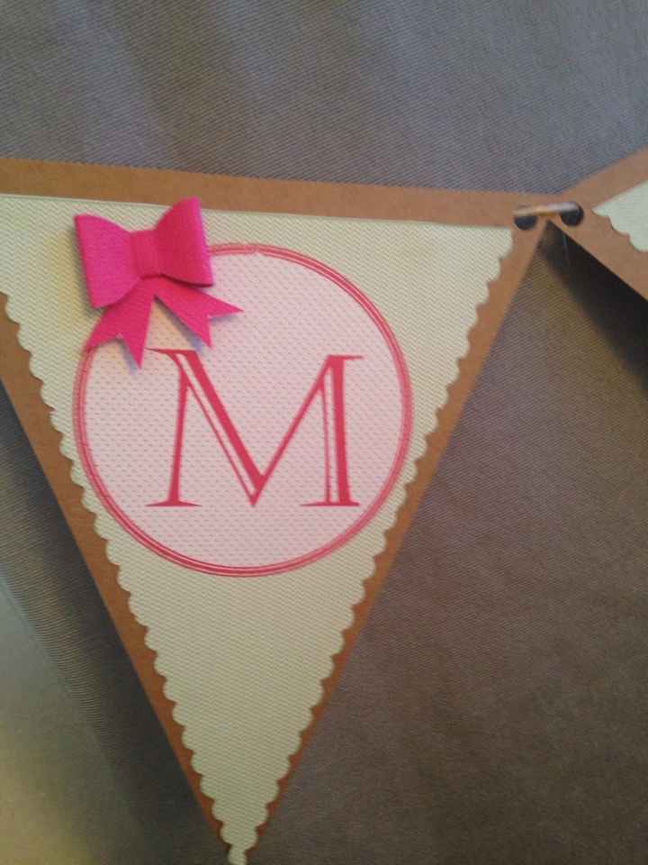 Bannière anis et fushia mr& mrs - 3