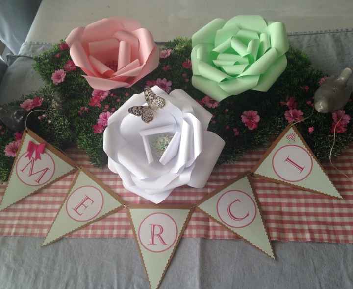 Bannière anis et fushia mr& mrs - 1