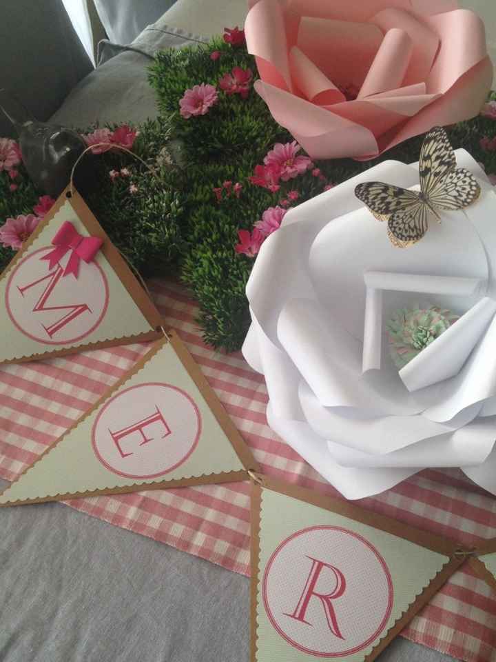 Bannière anis et fushia mr& mrs - 2