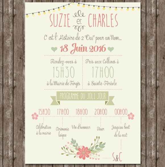 Nos faire part entièrement diy - 1