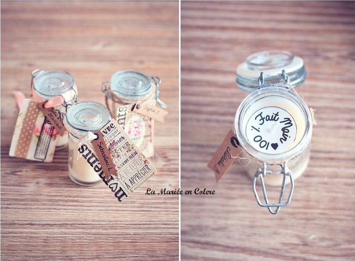 Où trouver des petites bonbonnières pour faire des bougies faisant office de cadeaux pour invités ?