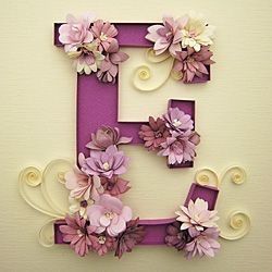 Lettre géante en fleur - 2