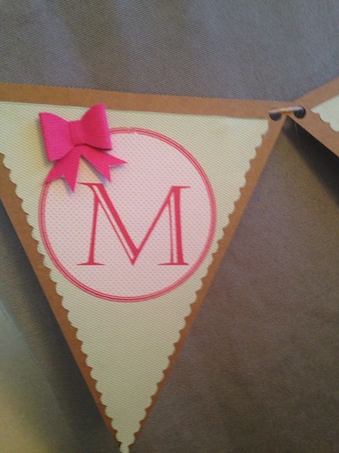 Bannière anis et fushia mr& mrs - 3