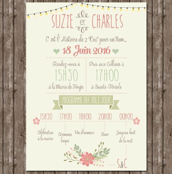 Nos faire part entièrement diy - 1