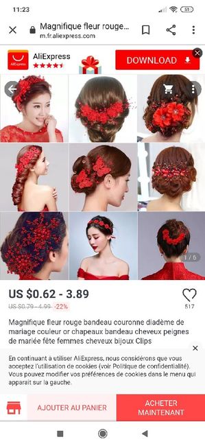 Bijoux de cheveux - 1
