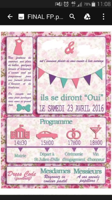 Faire part - 1