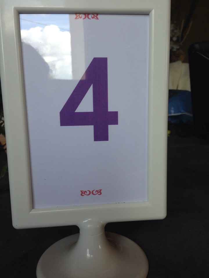 Nos numéros de tables-porte-menus - 2