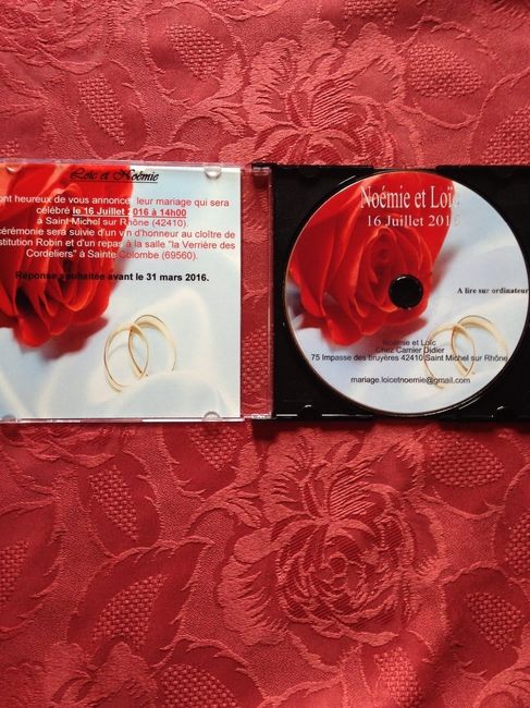 Faire-part DIY- DVD