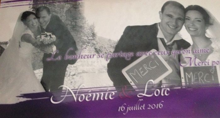 Nos cartes de remerciements - 1