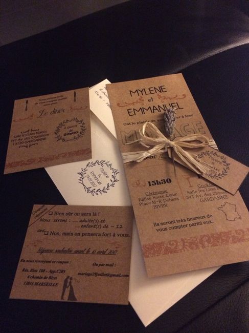 Notre faire-part diy - 2