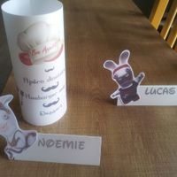 Menu enfant +porte nom fille et garçon