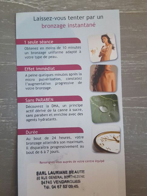 Essai douche autobronzante - 1