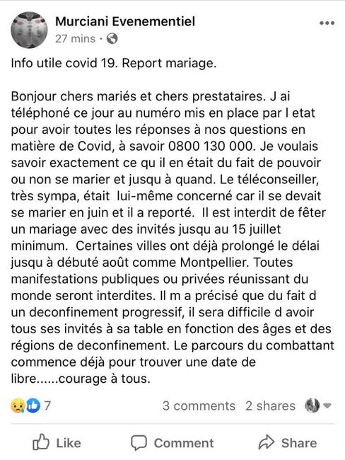 Mariage et coronavirus - 1