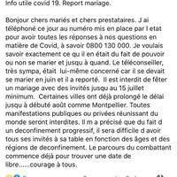 Mariage et coronavirus - 1