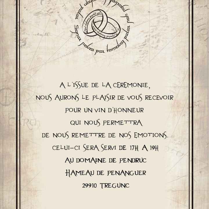 Invités au cocktail d'honneur uniquement - 1