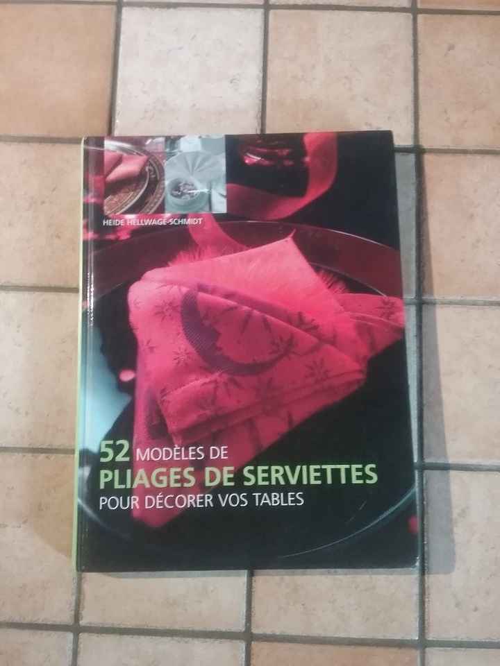 Livre pliage serviette
