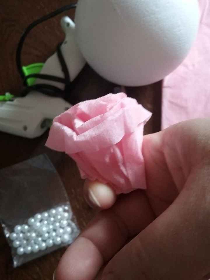 Rose terminée de coté